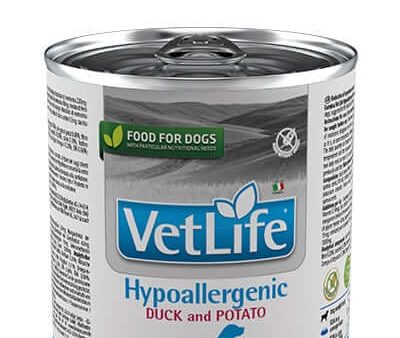 Vet Life Natural Wet diet dog Hypoallergenic Anatra e Patate on Sale