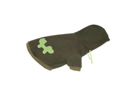 United Pets - Felpa Bull con cappuccio Verde on Sale