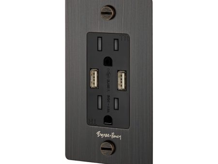 1G Combination Duplex Outlet with 2 USB Ports Online