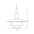 PH 3 3 Pendant light For Sale