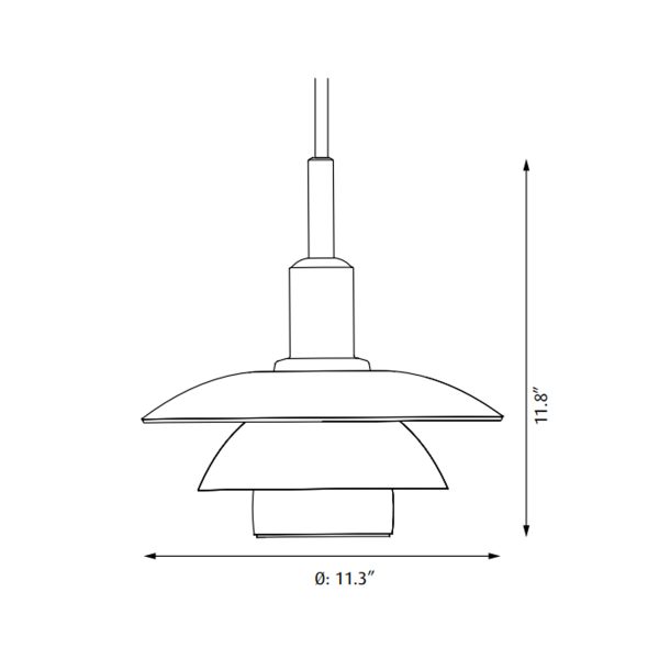 PH 3 3 Pendant light For Sale