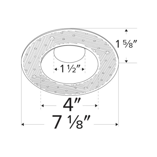 Pex™ 4  Round Trimless Adjustable Smooth Reflector Trim Sale