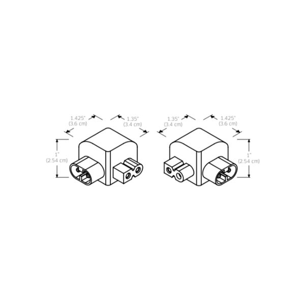 L Connectors For Powerled Linear Undercabinet Lighting Supply