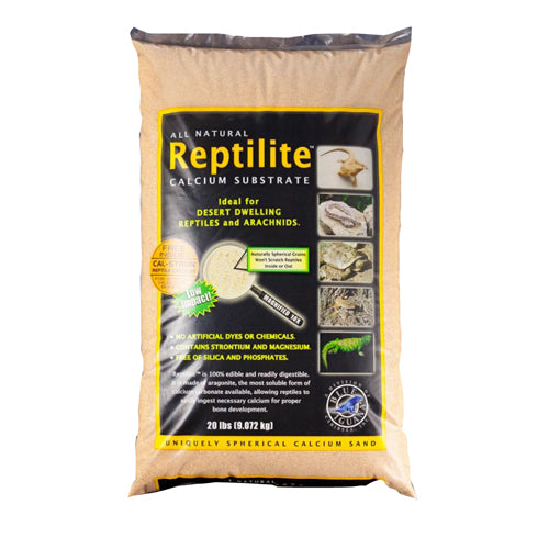 CaribSea All Natural Reptile Calcium Substrate Aztec Gold, 2ea 20 lb (Count of 2) by Caribsea Fashion