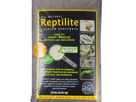 CaribSea All Natural Reptile Calcium Substrate Smokey Sands, 2ea 20 lb (Count of 2) by Caribsea on Sale