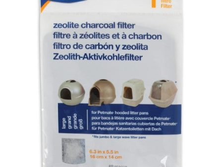 Petmate Zeolite Filter for Hooded Cat Litter Pan Black White, 1 Each Large by Petmate For Discount