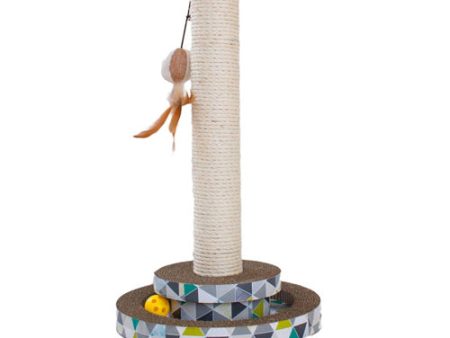 Petstages Scratch and Play Tower Track Cat Toy Multi-Color, 1 Each by Petstages Fashion