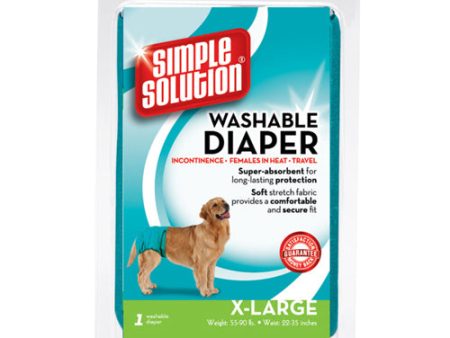 Simple Solution Washable Diaper Blue, 1 Each XL by Simple Solution For Discount