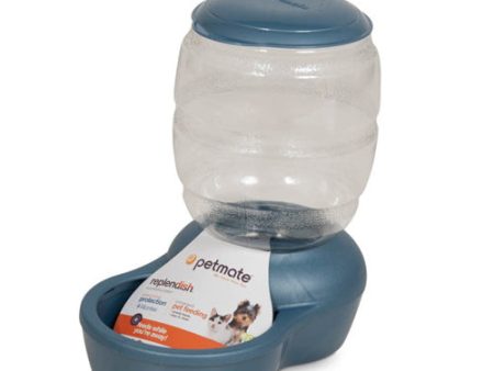 Petmate Replendish Feeder with Microban Pearl Peacock Blue, 1 Each XXS by Petmate Online