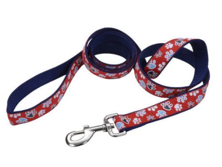 Ribbon Nylon Dog Leash Red, 1 Each 1 In X 6 ft by San Francisco Bay Brand Online Sale